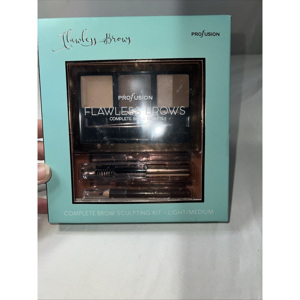 Profusion Flawless Browse Complete Brow Palette Sculpting Kit Light Medium